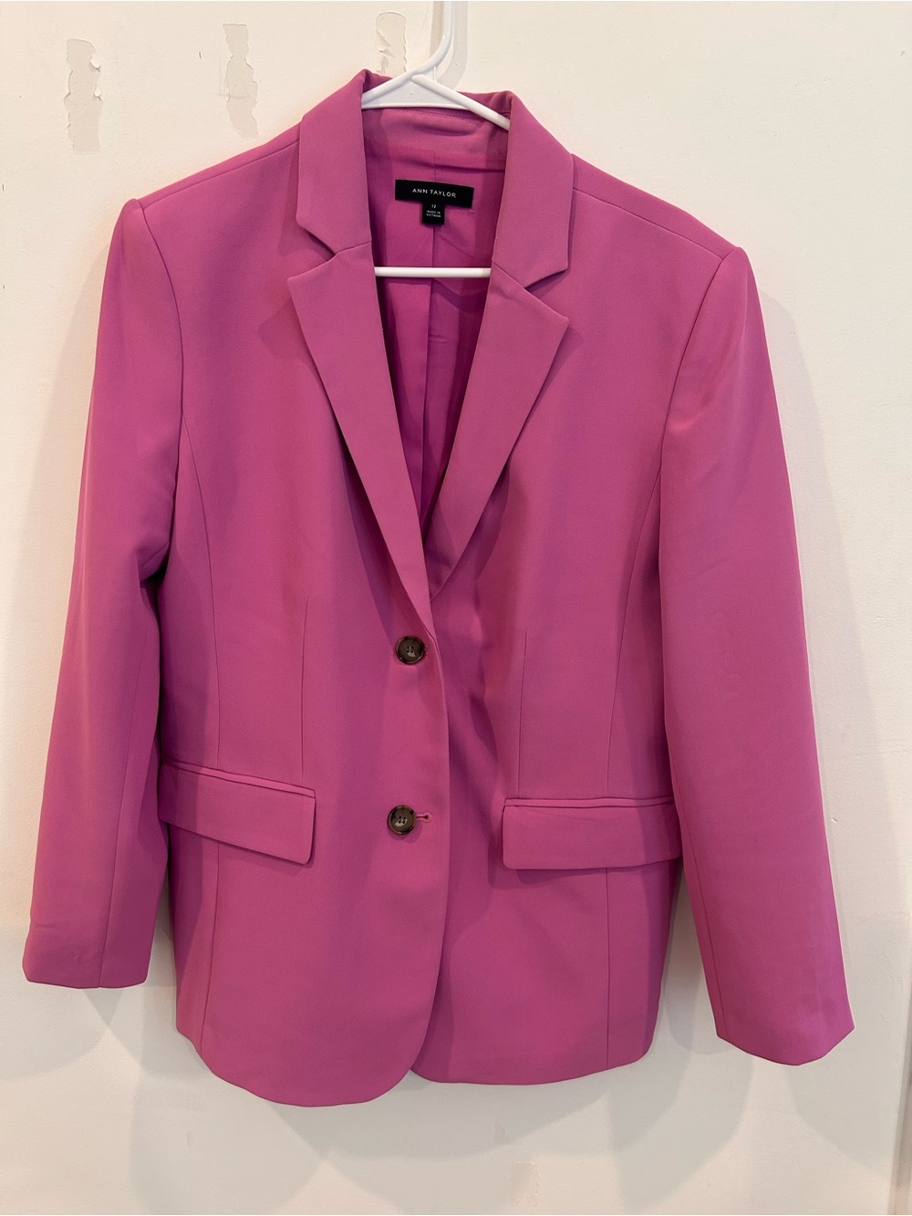 Ann Taylor Pink Women's Tailored Blazer, matching pants in closet